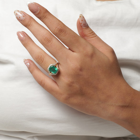 Emerald Cut Emerald Ring
