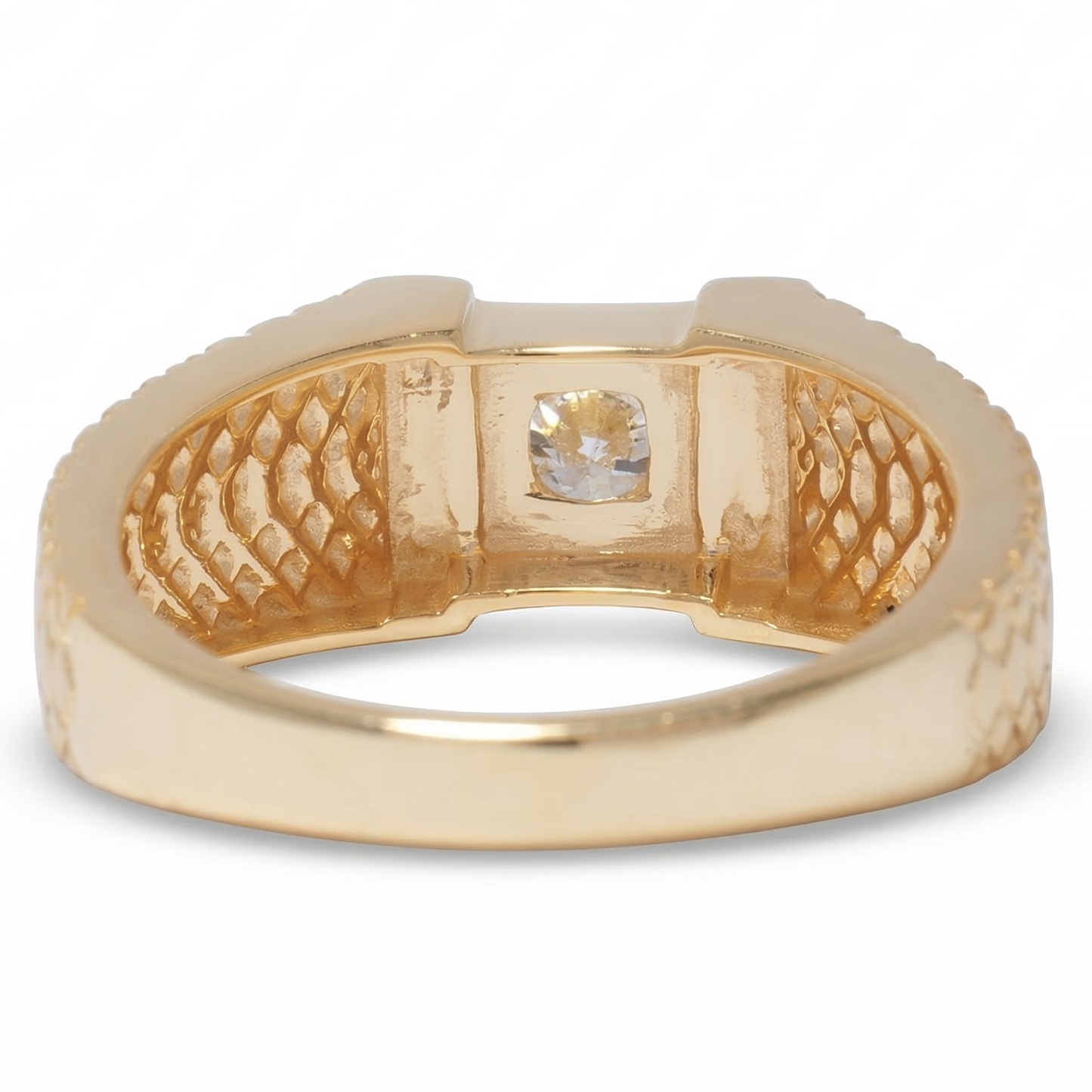 Men's Round Solitaire Natural Diamond Ring