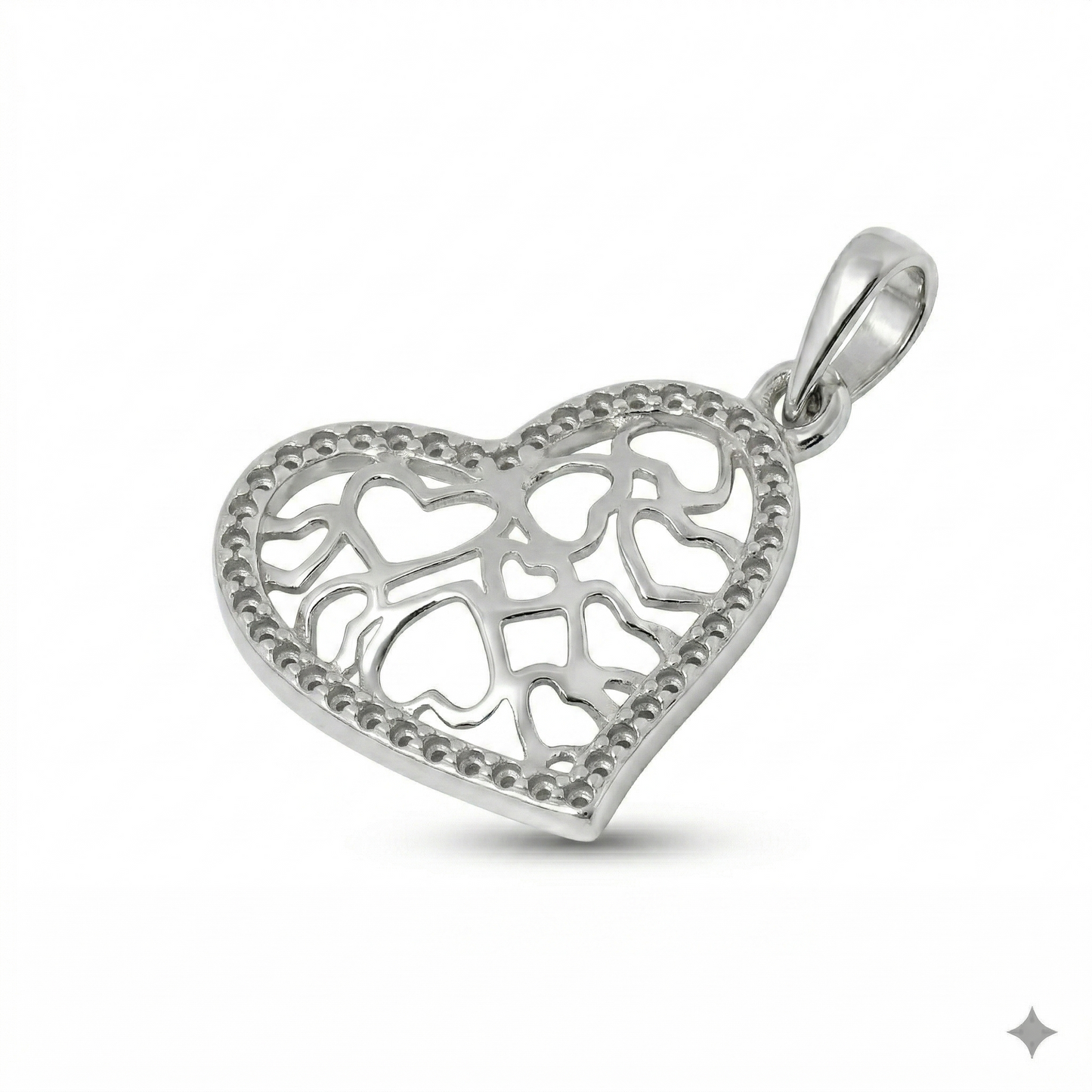 Heart Natural Diamond Pendan
