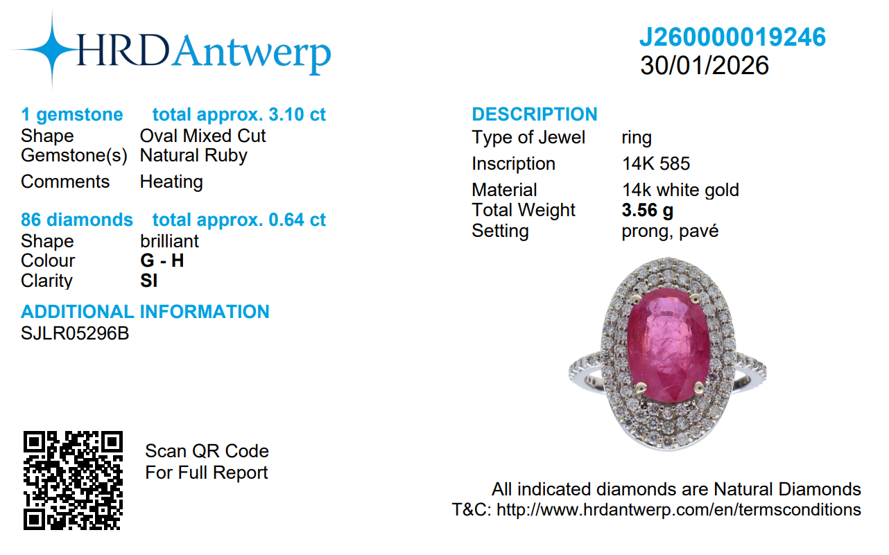 Oval Ruby Halo Diamond Ring