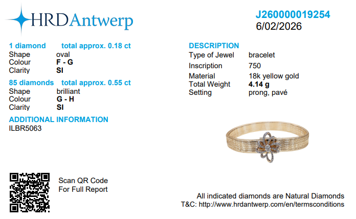 Floral Diamond Mesh Bracelet