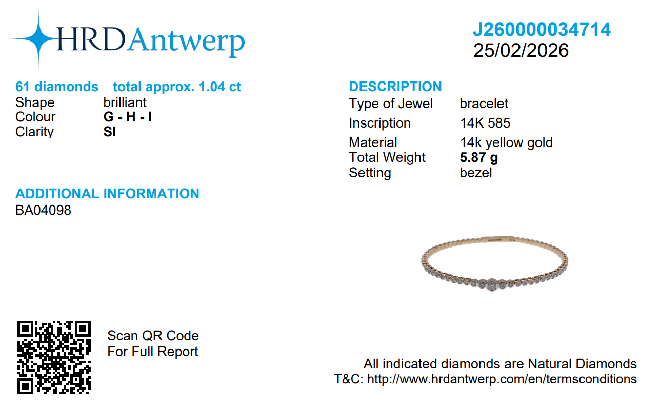 Hexagon Diamond Bracelet