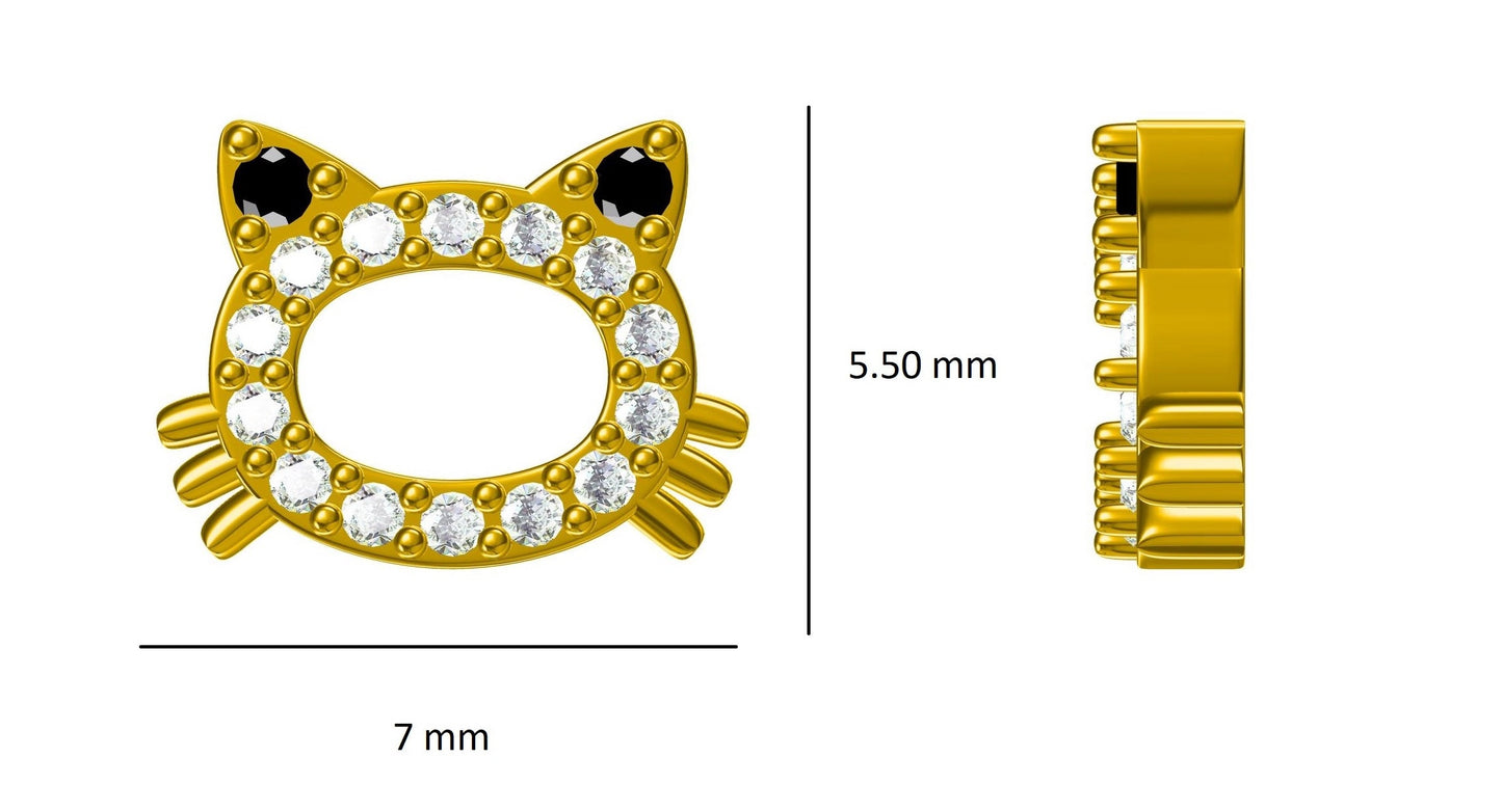 Kids Frog Diamond Stud Earrings