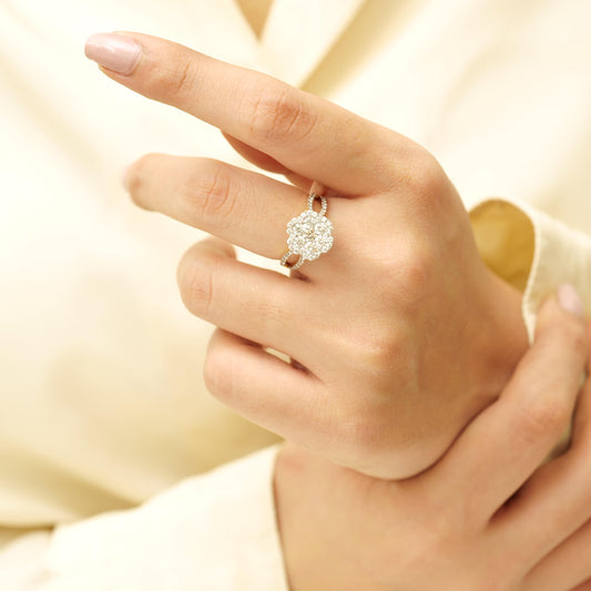 Flower Diamond Ring