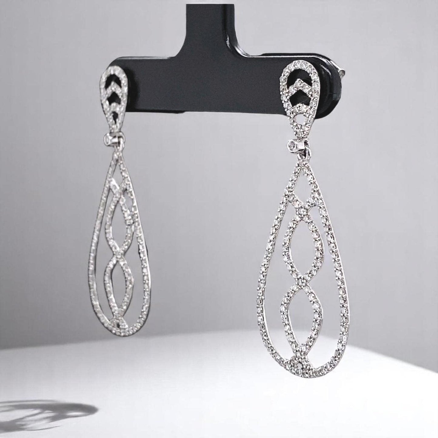 Dangle Diamond Earrings