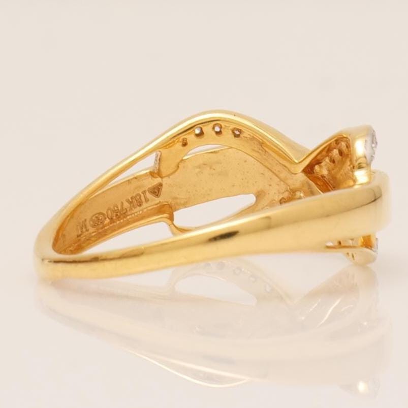 Infinity Diamond Crossover Ring