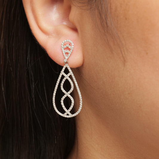 Dangle Diamond Earrings