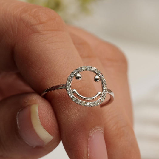 Smiley Diamond Ring