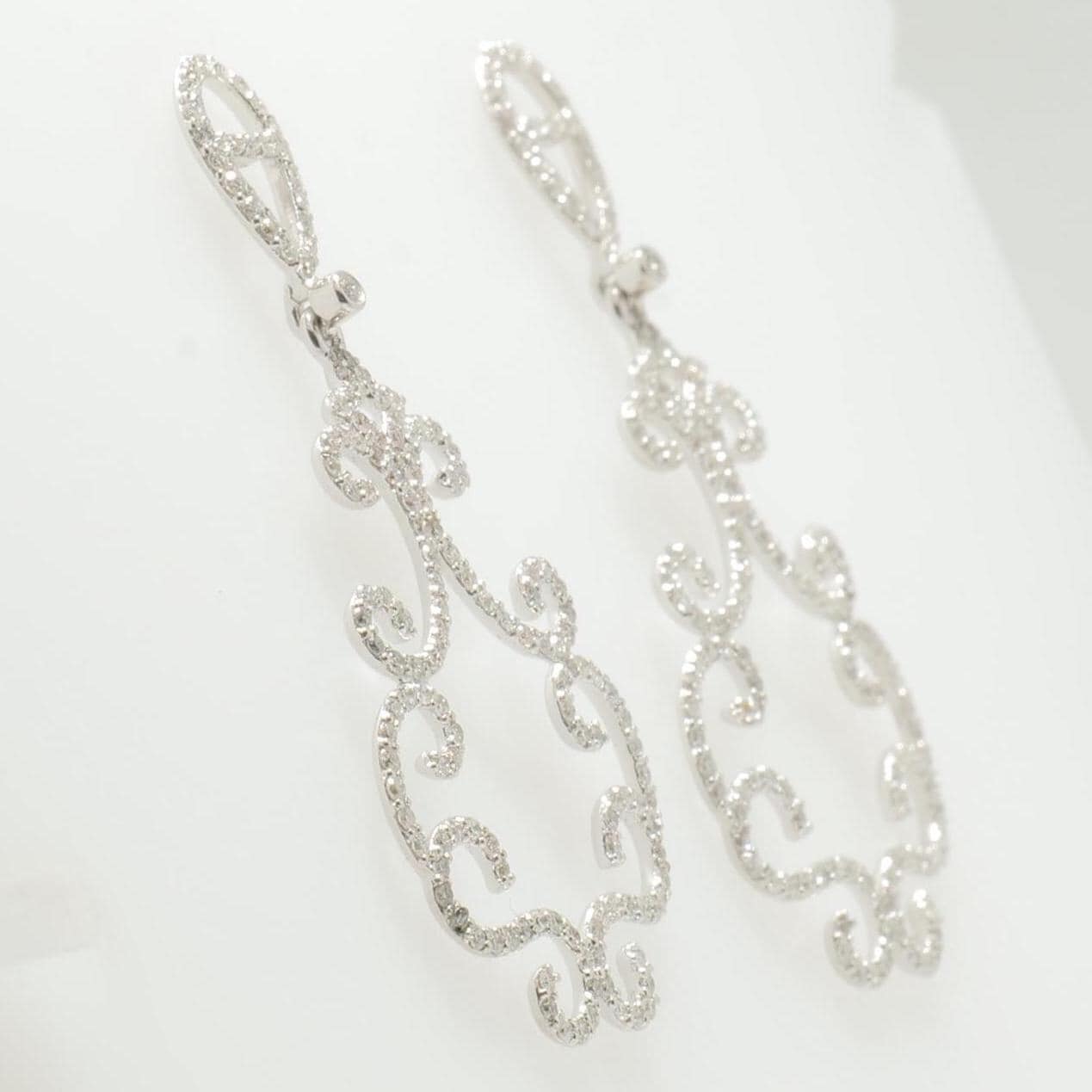 Filigree Chandelier Diamond Earrings