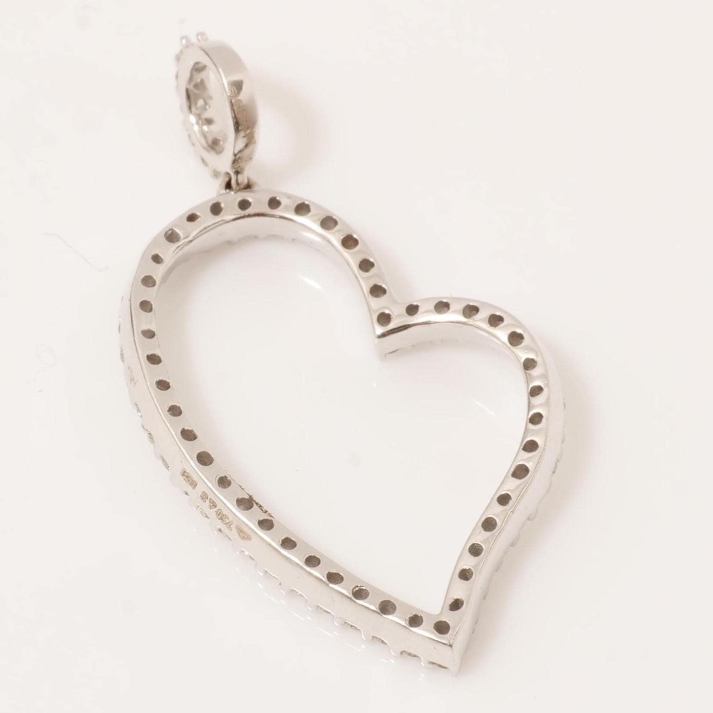 Open Heart Diamond Pendant