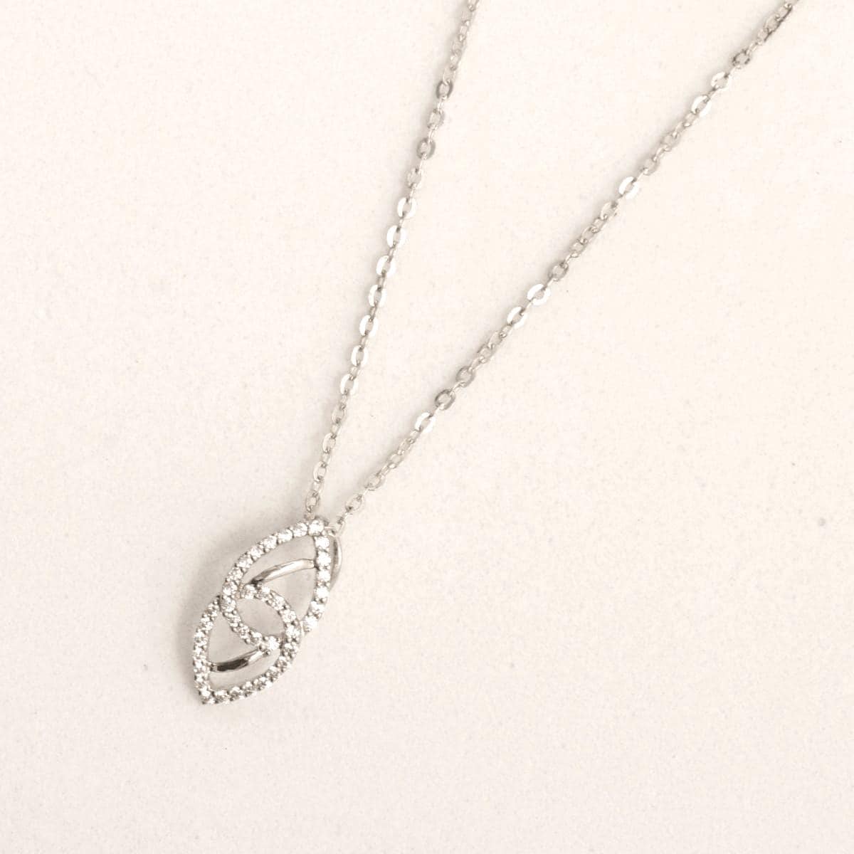 Double Teardrop Diamond Necklace