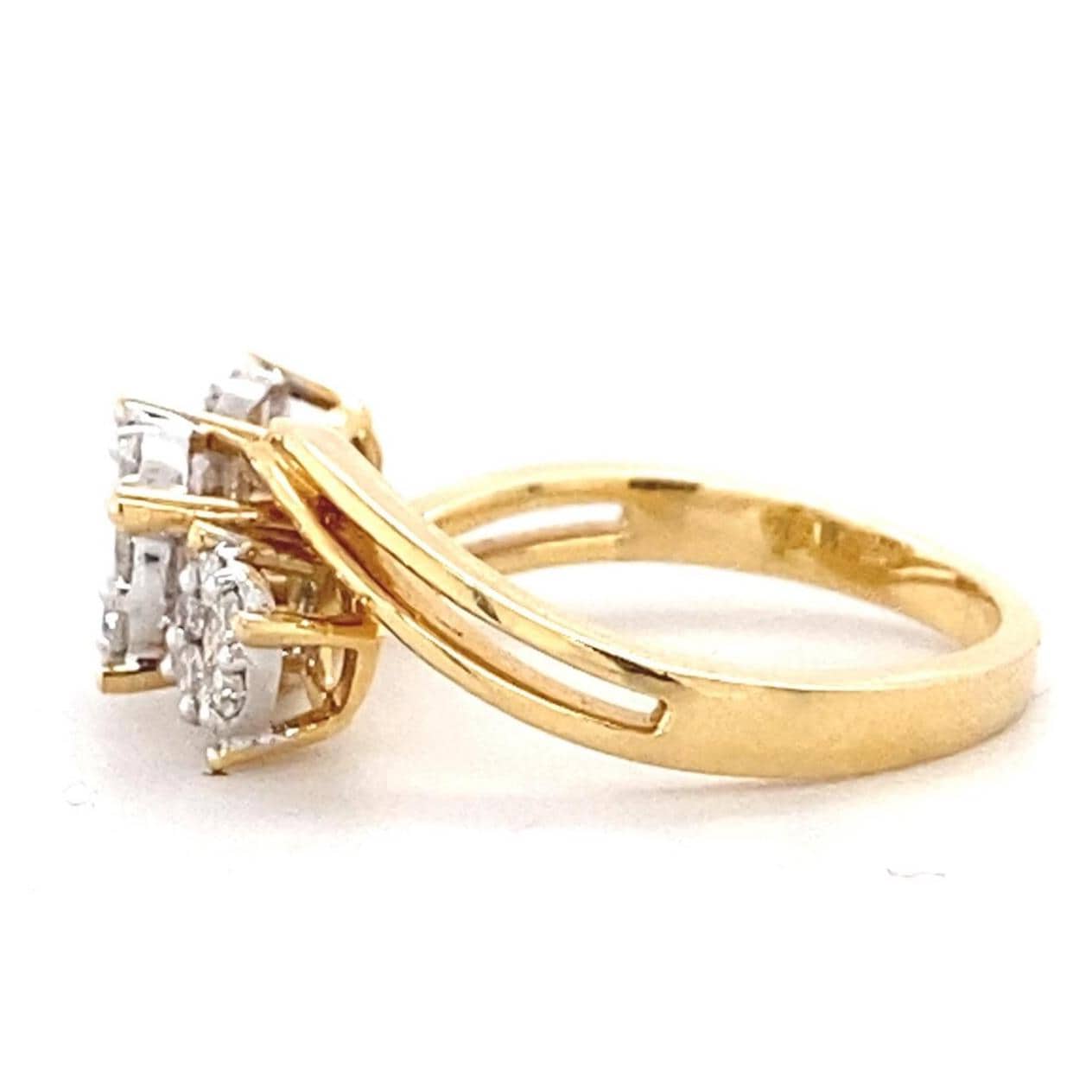 Trinity Cluster Natural Diamond Ring