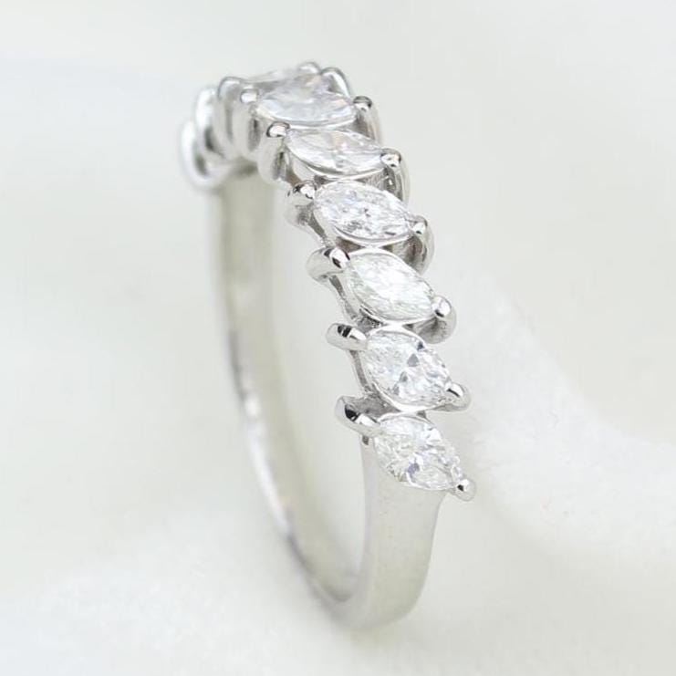 Marquise Natural Diamonds Band Ring