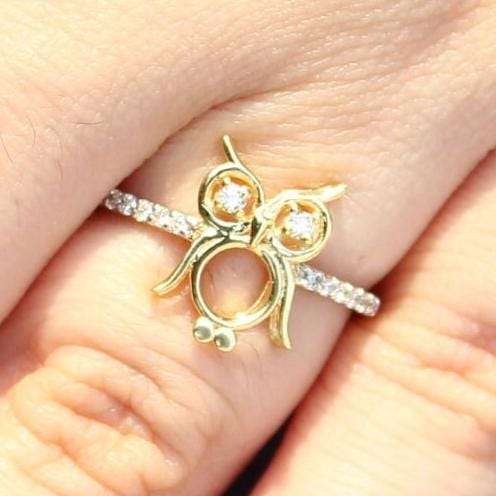 Owl Diamond Ring