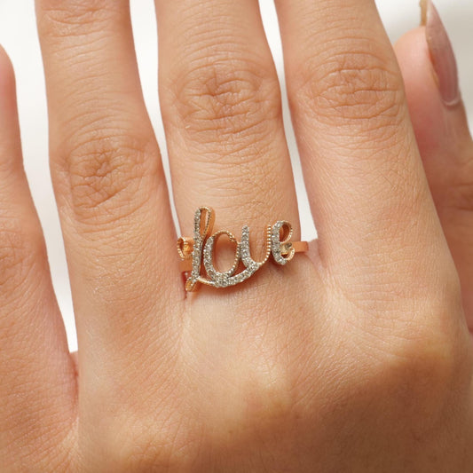 Diamond Love Ring