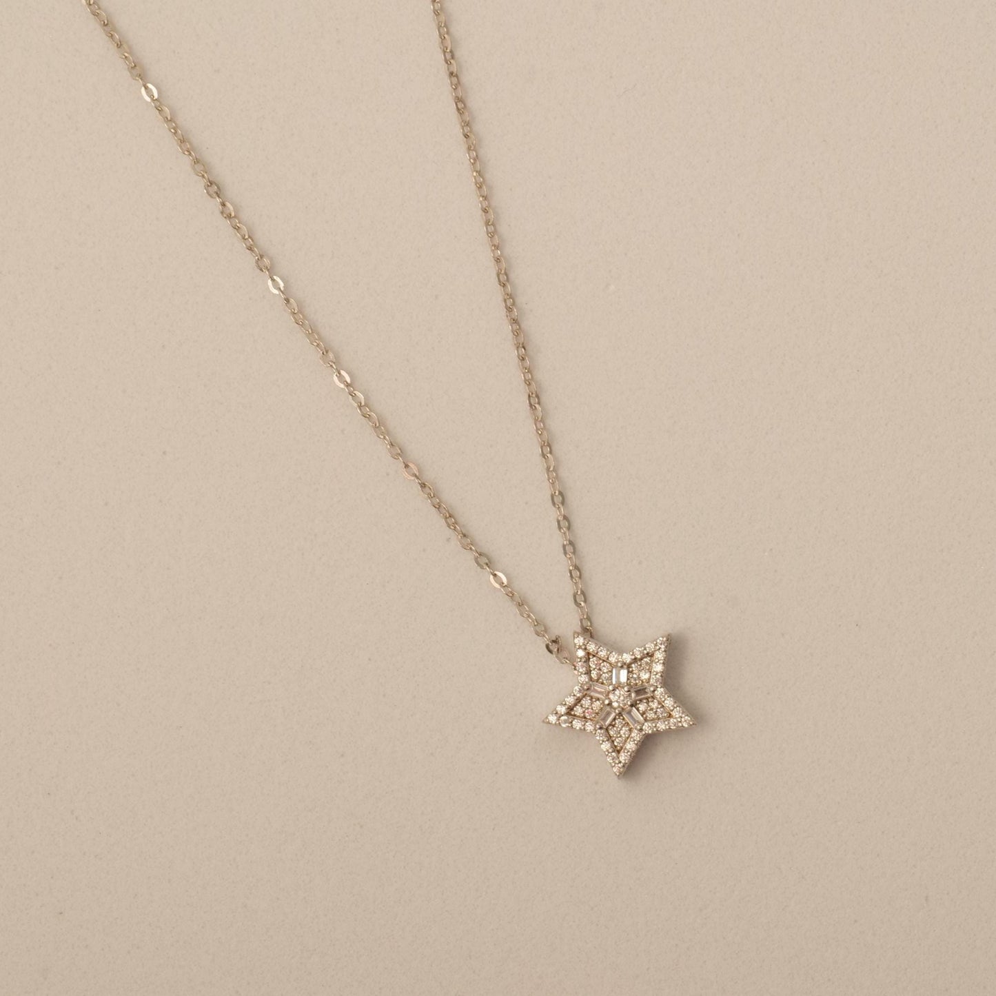 Star Diamond Pendant Necklace