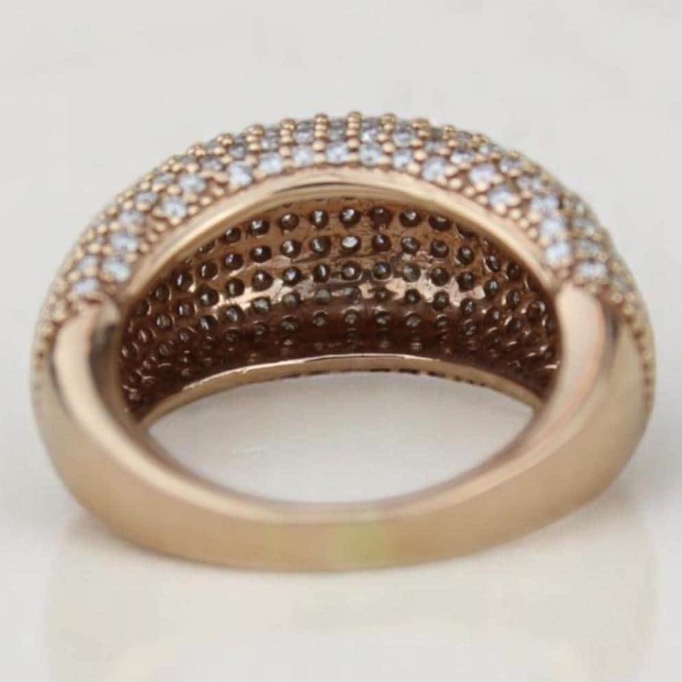 Pave Dome Diamond Ring
