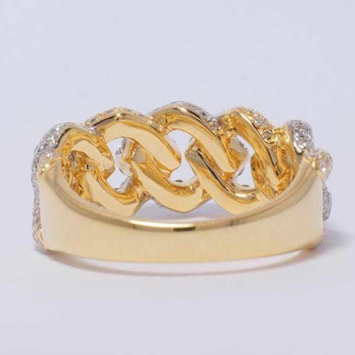 Miami Cuban Diamond Ring