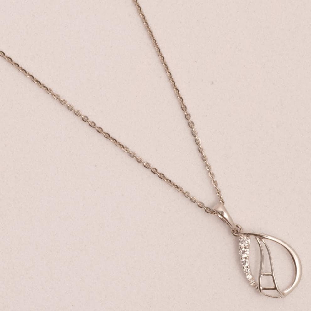 Teardrop Diamond Necklace