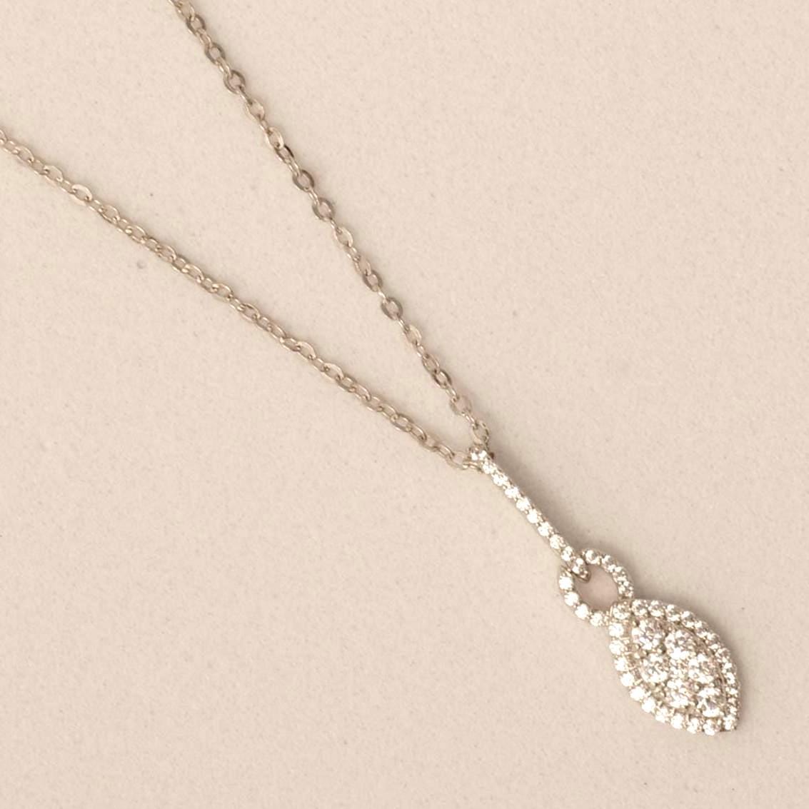 Halo Eye Illusion Diamond Pendant Necklace