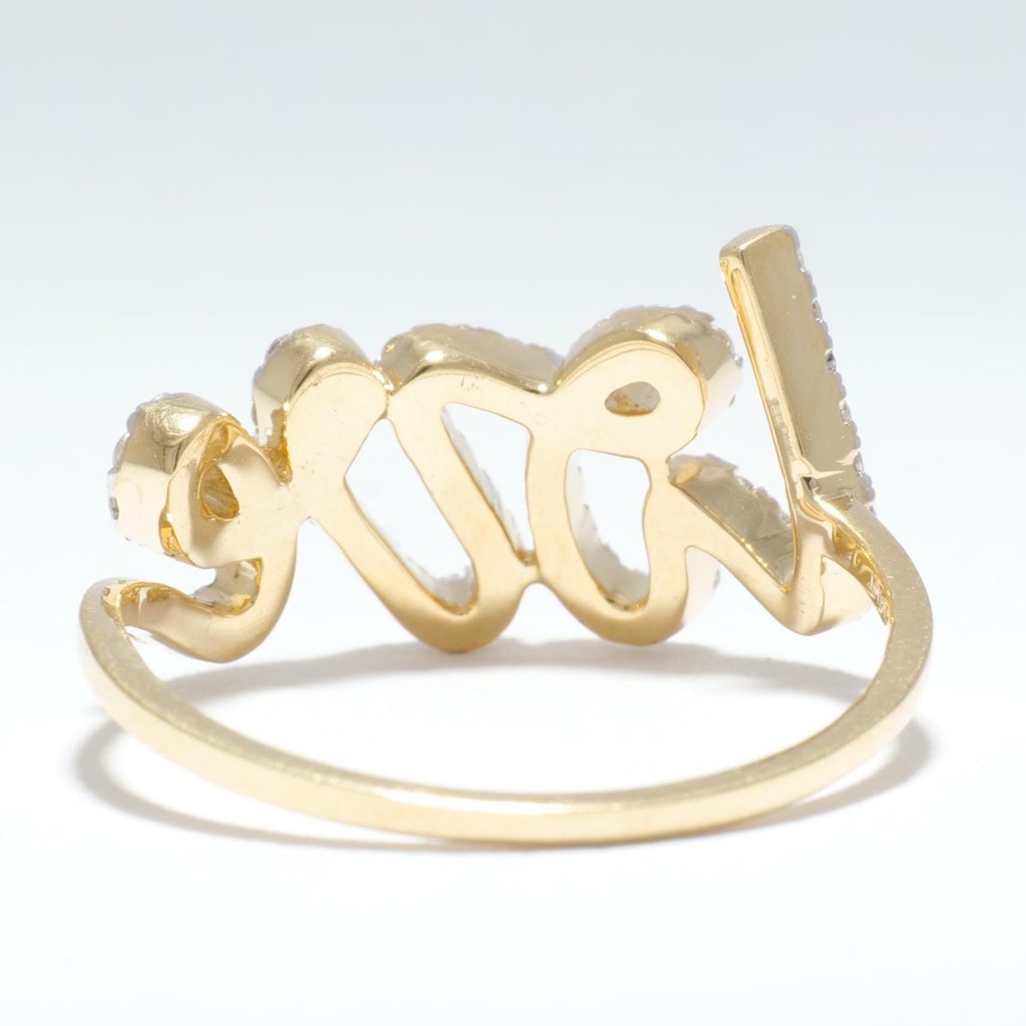 Natural Diamond Love Ring
