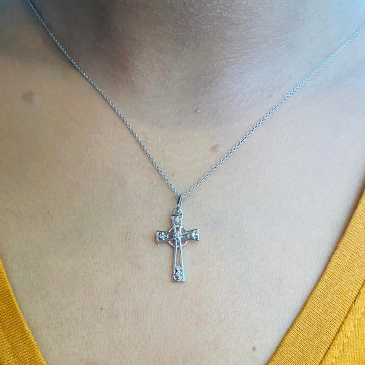 Diamond Celtic Cross Pendant