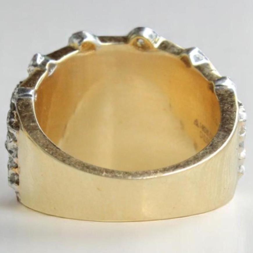 Wide Band Diamond Broad Ring