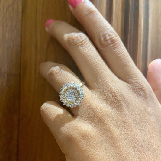 Sunflower Diamond Ring