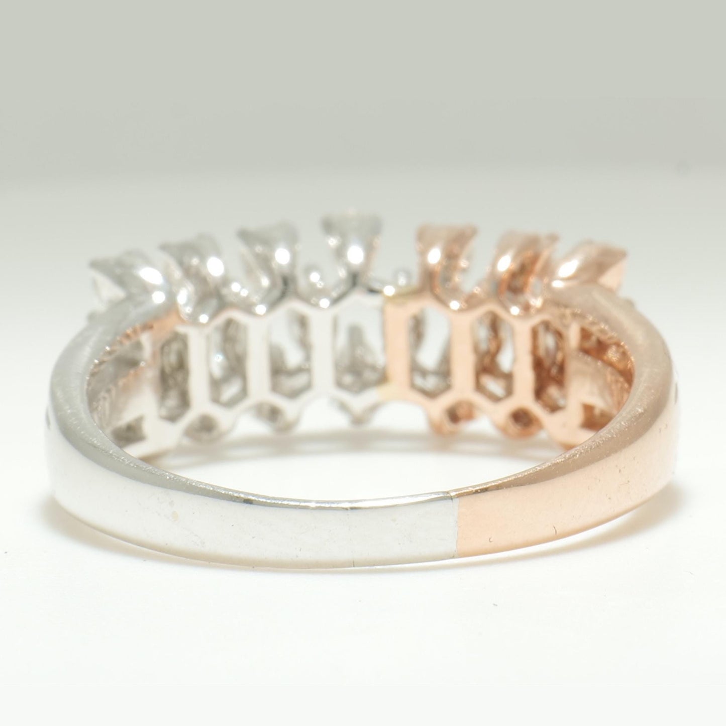 Pear & Marquise Diamond Band Ring