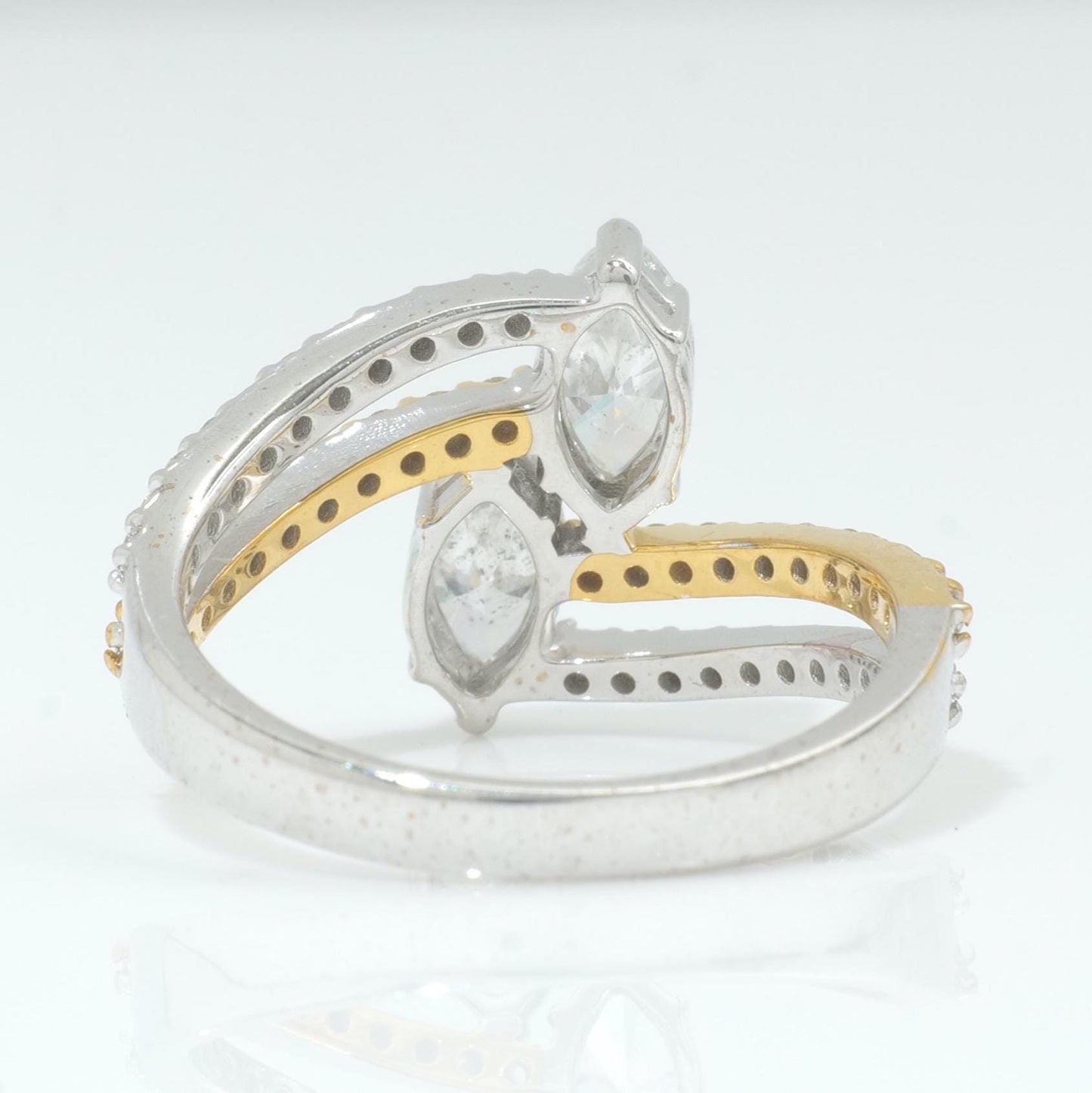 Marquise Diamond Cross Ring
