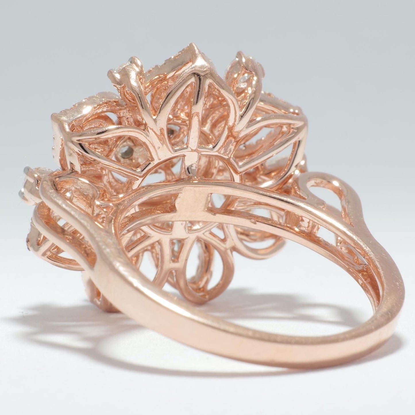 Flower Halo Natural Diamond Ring