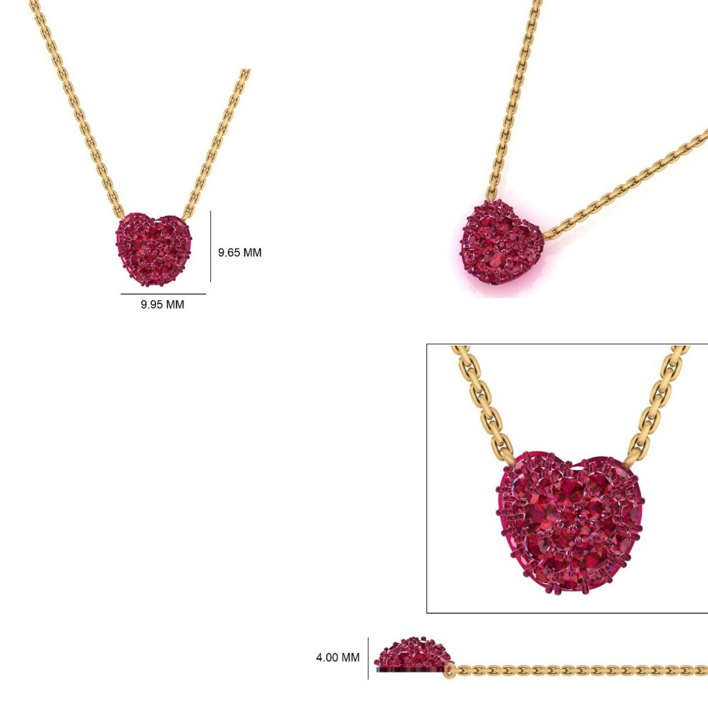 Fruit Natural Diamond Pendant Necklace