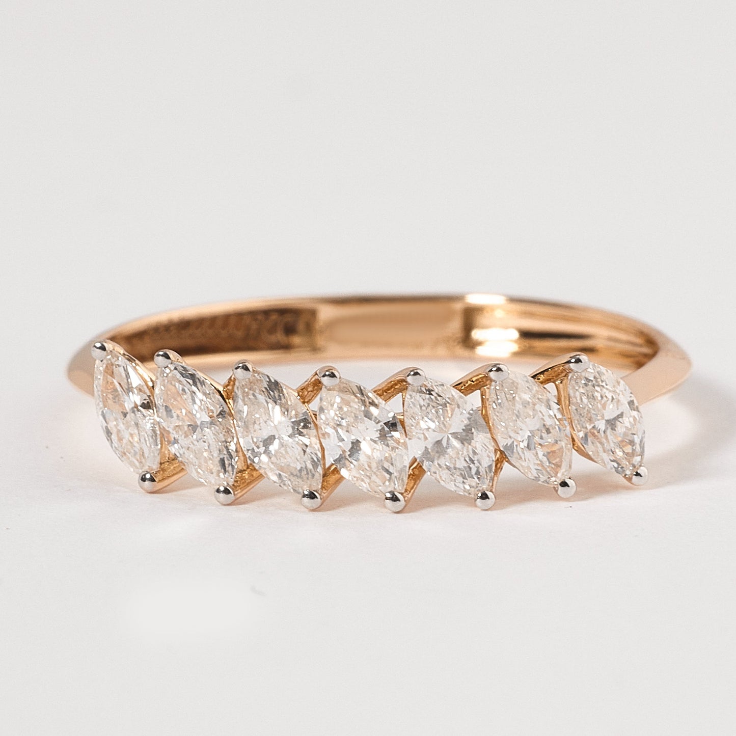 Marquise Diamond Half Eternity Ring