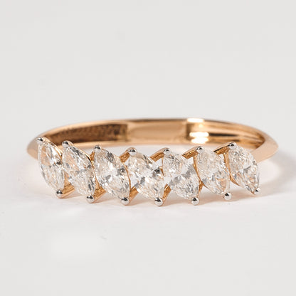 Marquise Diamond Half Eternity Ring
