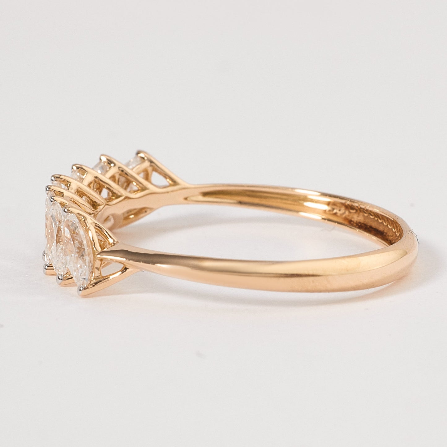 Marquise Diamond Half Eternity Ring
