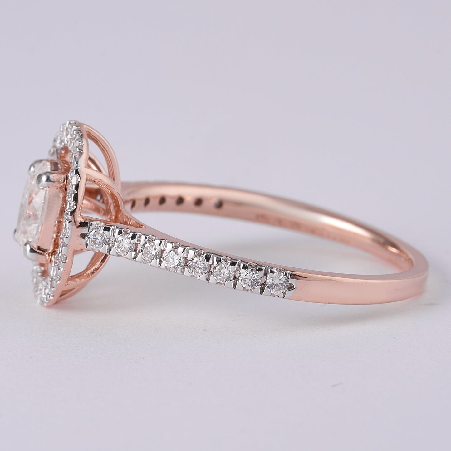 Halo Oval Diamond Engagement Ring