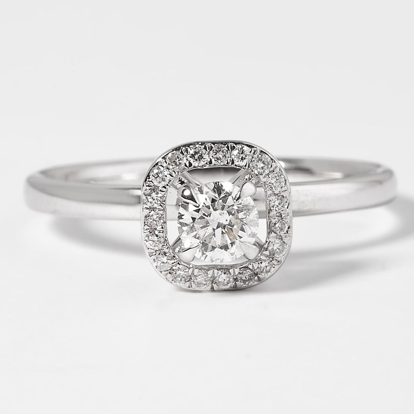 Cushion Halo Diamond Ring