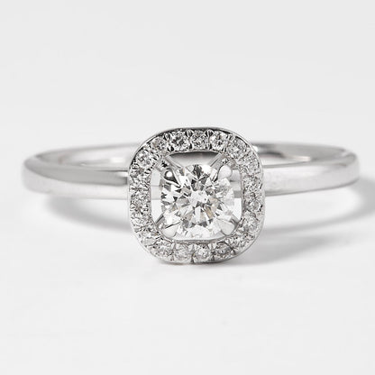 Cushion Halo Diamond Ring