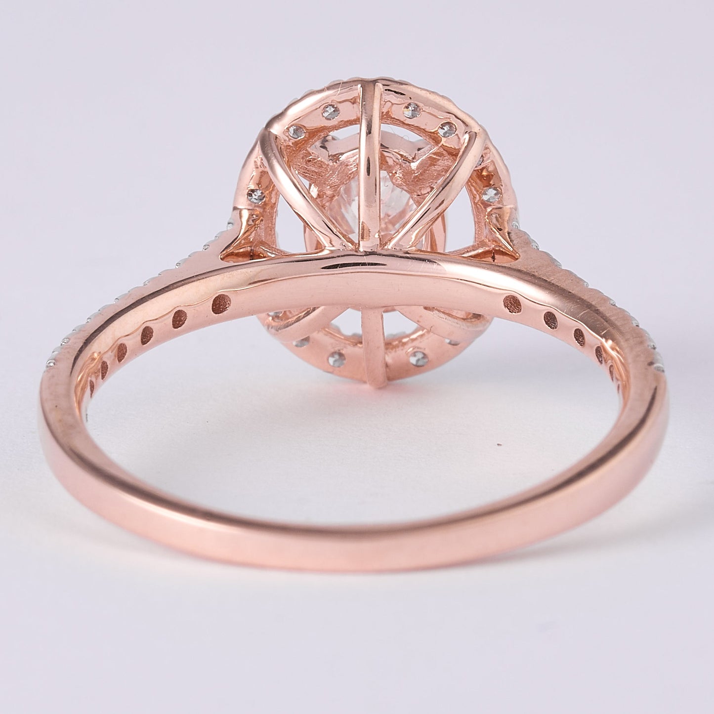 Halo Oval Diamond Engagement Ring