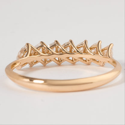 Marquise Diamond Half Eternity Ring
