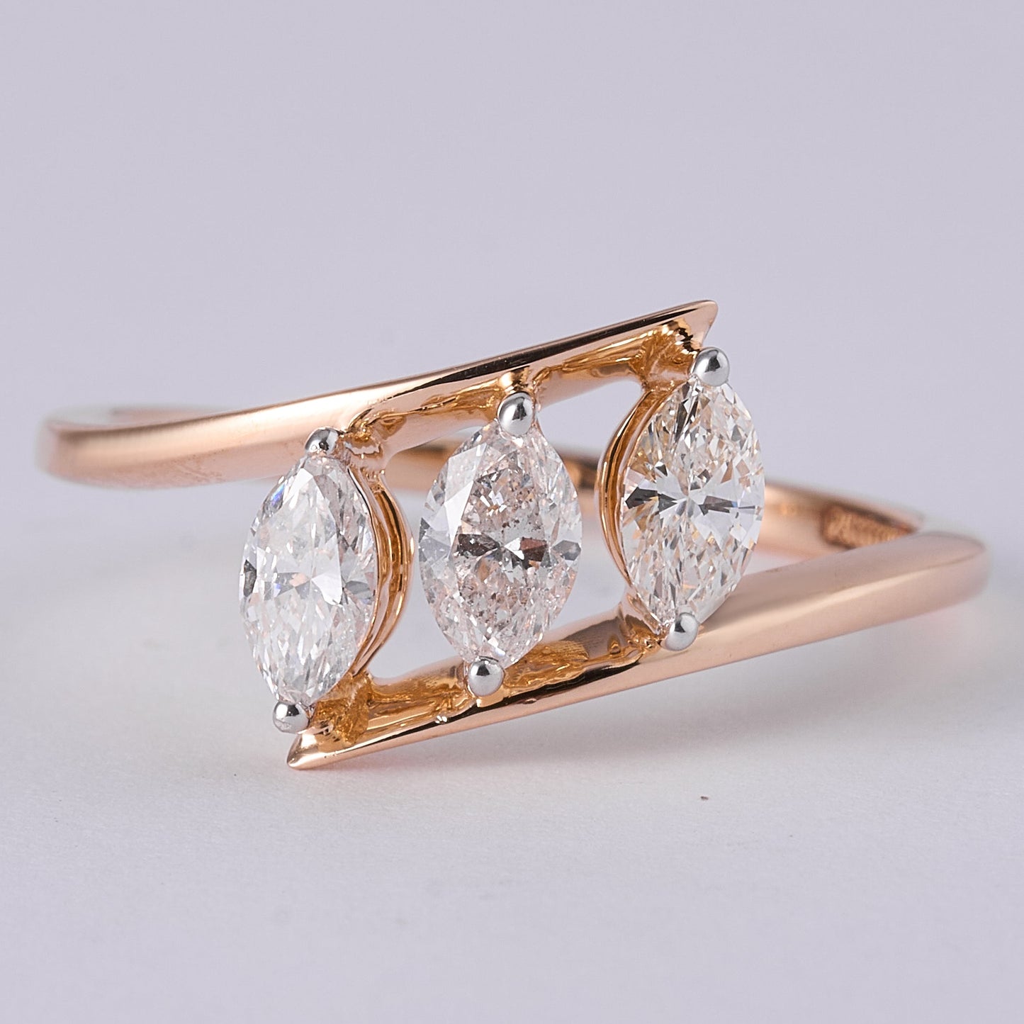 Marquise Three Stone Diamond Ring