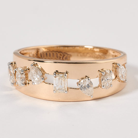 Multi Shape Diamond Band Ring