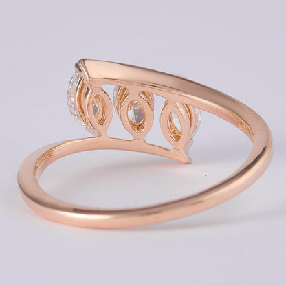 Marquise Three Stone Diamond Ring