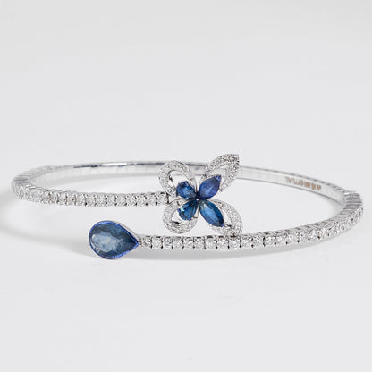 Blue Stone Butterfly Bracelet