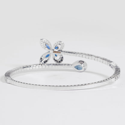 Blue Stone Butterfly Bracelet