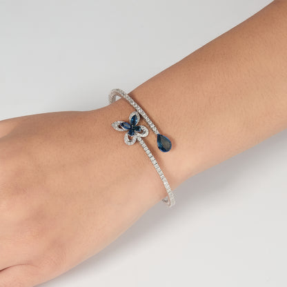 Blue Stone Butterfly Bracelet