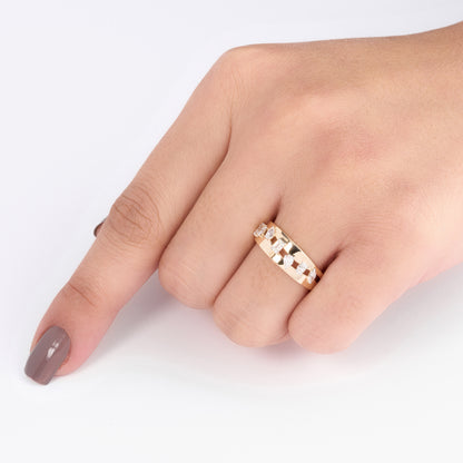 Multi Shape Diamond Band Ring
