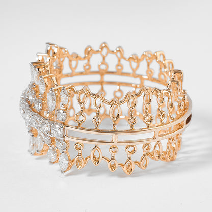 Wide Diamond Statement Ring