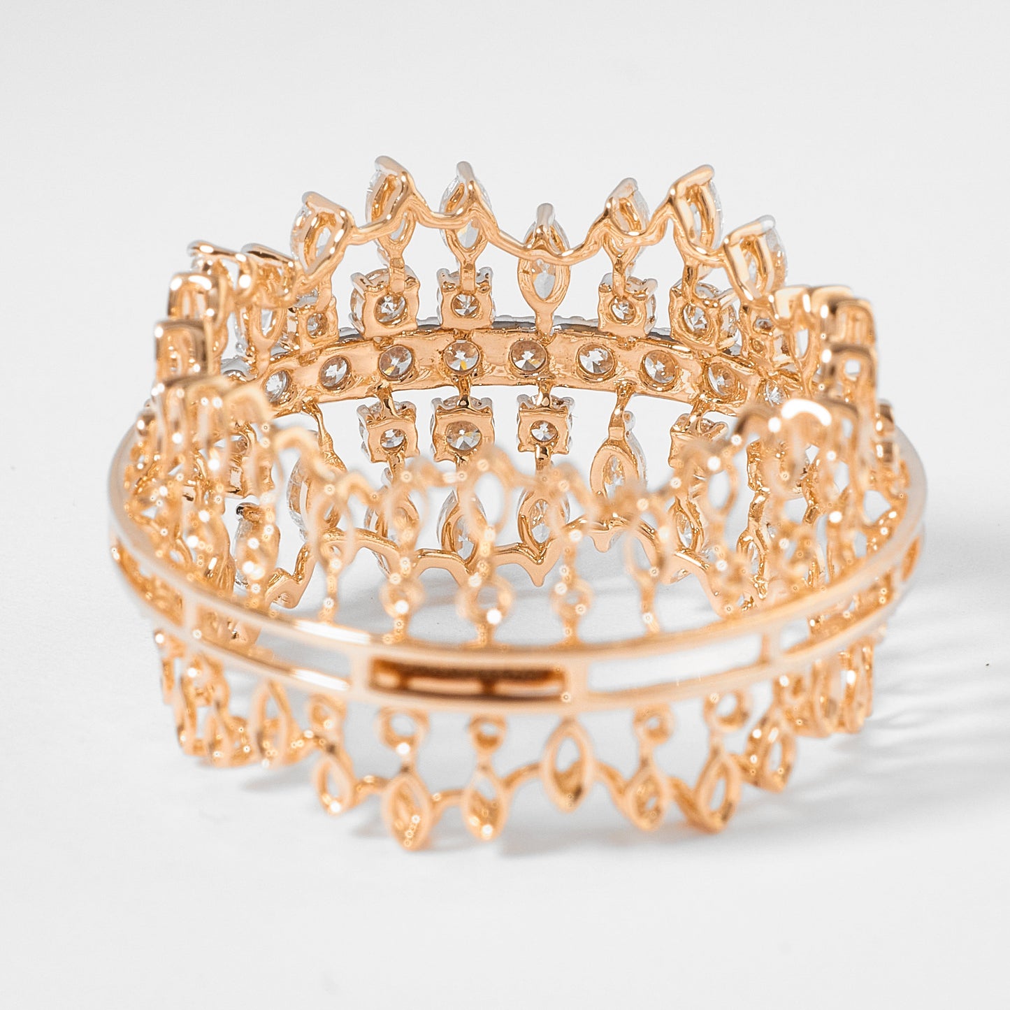 Wide Diamond Statement Ring