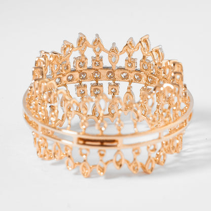 Wide Diamond Statement Ring